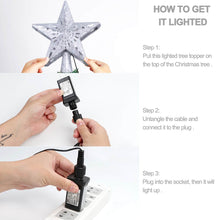 Charger l'image dans la galerie, Star Christmas Tree LED Snowflake Projector Ornament