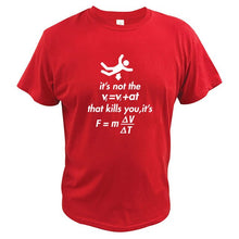 Charger l'image dans la galerie, Geek T shirt Men Funny Joke Physics Clothes Student Classroom Camiseta Homme 100% Cotton O-neck Casual T-shirt EU Size