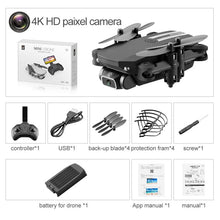 Charger l'image dans la galerie, XKJ 2020 New Mini Drone 4K 1080P HD Camera WiFi Fpv Air Pressure Altitude Hold Black And Gray Foldable Quadcopter RC Dron Toy