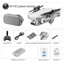 Charger l'image dans la galerie, XKJ 2020 New Mini Drone 4K 1080P HD Camera WiFi Fpv Air Pressure Altitude Hold Black And Gray Foldable Quadcopter RC Dron Toy