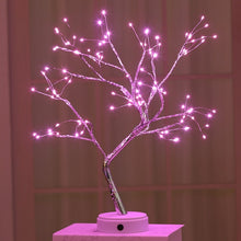 Charger l'image dans la galerie, LED Night Light Mini Christmas Tree Copper Wire Fairy Lights