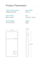 Charger l'image dans la galerie, KUULAA Power Bank 10000 mAh USB External Battery
