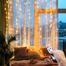 Charger l'image dans la galerie, 3M LED Christmas Fairy String Lights Remote Control USB New Year Garland Curtain Lamp Holiday Decoration For Home Bedroom Window