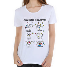 Charger l'image dans la galerie, Chemistry is awesome T-shirt Womens Science geek