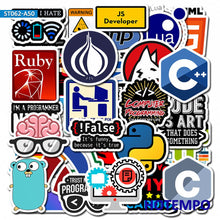 Charger l'image dans la galerie, 50pcs Programmer Java Geek Php Laptop Stickers
