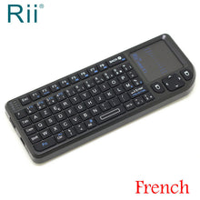 Charger l'image dans la galerie, Original Rii Mini X1 French(Azerty) Mini 2.4GHz Wireless Keyboard with TouchPad Android
