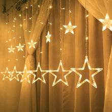 Charger l'image dans la galerie, Christmas Fairy Lights Led String Star Curtain

