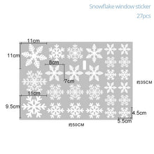 Charger l'image dans la galerie, 27pcs/lot White Snowflake Sticker Decoration Glass Window Kids CHRISTMAS 2020
