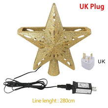 Charger l'image dans la galerie, Star Christmas Tree LED Snowflake Projector Ornament
