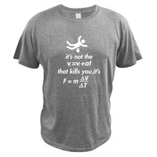 Charger l'image dans la galerie, Geek T shirt Men Funny Joke Physics Clothes Student Classroom Camiseta Homme 100% Cotton O-neck Casual T-shirt EU Size
