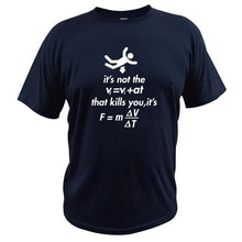 Charger l'image dans la galerie, Geek T shirt Men Funny Joke Physics Clothes Student Classroom Camiseta Homme 100% Cotton O-neck Casual T-shirt EU Size
