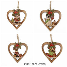 Charger l'image dans la galerie, 4PCS Star Printed Wooden Pendants Ornaments Xmas Tree Ornament DIY Wood Crafts Kids Gift for Home Christmas Party Decorations
