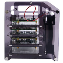 Charger l'image dans la galerie, 52Pi Rack Tower 4 Layer Cooling Fan LED RGB Raspberry Pi 4 B / 3 B + / 3 B / Jetson Nano
