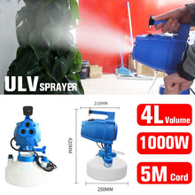Charger l'image dans la galerie, 110/220V Electric Fogging Machine 1400W Portable Electric Spray Disinfection 4.5L
