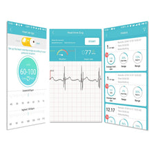 Charger l'image dans la galerie, Portable Mini wearable ECG Monitor Measurement Machine heart Electrode Holter For Android or IOS
