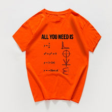 Charger l'image dans la galerie, All You Need Is Love funny Casual TShirt Men Short Sleeve summer men t-shirt Math Creative 100%cotton men clothes men tops tee

