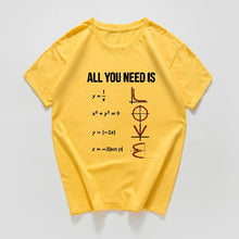 Charger l'image dans la galerie, All You Need Is Love funny Casual TShirt Men Short Sleeve summer men t-shirt Math Creative 100%cotton men clothes men tops tee
