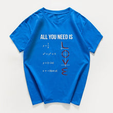 Charger l'image dans la galerie, All You Need Is Love funny Casual TShirt Men Short Sleeve summer men t-shirt Math Creative 100%cotton men clothes men tops tee
