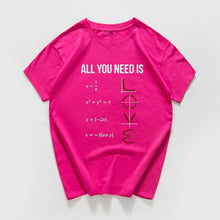 Charger l'image dans la galerie, All You Need Is Love funny Casual TShirt Men Short Sleeve summer men t-shirt Math Creative 100%cotton men clothes men tops tee
