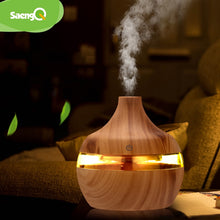 Charger l'image dans la galerie, saengQ Electric Humidifier Essential Aroma Oil Diffuser Ultrasonic Wood Grain Air Humidifier USB Mini Mist Maker LED Light For
