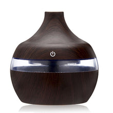 Charger l'image dans la galerie, saengQ Electric Humidifier Essential Aroma Oil Diffuser Ultrasonic Wood Grain Air Humidifier USB Mini Mist Maker LED Light For

