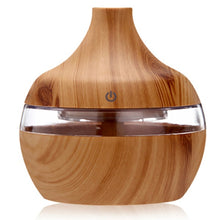 Charger l'image dans la galerie, saengQ Electric Humidifier Essential Aroma Oil Diffuser Ultrasonic Wood Grain Air Humidifier USB Mini Mist Maker LED Light For
