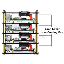 Charger l'image dans la galerie, GeeekPi 4 Layer Acrylic Dark Brown/Transparent Clear Case Cooling Raspberry Pi 4B / 3B+ / 3B /2B/B+
