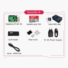 Charger l'image dans la galerie, Official Original Raspberry Pi 4 Model B Development Board Kit RAM 2G 4G 8G 4 Core CPU 1.5Ghz 3 Speeder Than Pi 3B+
