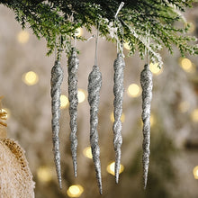 Charger l'image dans la galerie, 10pcs 13cm Christmas Ice Tree Hanging Fake Icicle Winter
