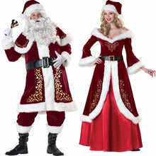 Charger l'image dans la galerie, Deluxe Men Women Costume Couple Santa Claus
