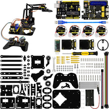 Charger l'image dans la galerie, Keyestudio 4DOF Acrylic Toys Robot Mechanical Arm Claw  Kit for Arduino DIY Robot

