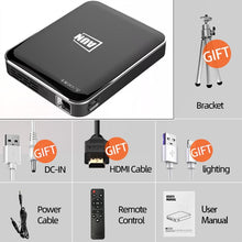 Charger l'image dans la galerie, AUN MINI Projector X3, Portable 1080P, 3D Beamer, HDMI, LED Laser . Android/IOS
