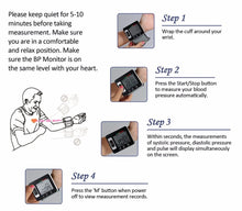 Charger l'image dans la galerie, ZOSS  English or Russian Voice Cuff Wrist Sphygmomanometer Blood Presure Meter Monitor Heart Rate Pulse
