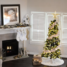 Charger l'image dans la galerie, Creative Christmas Tree Topper Star Lights 3D Top Light Projection Lamp Christmas Party Decoration for Home Rotation Projector
