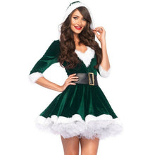 Charger l'image dans la galerie, Christmas Dress for Women Miss Santa Claus Fancy Dress Velvet
