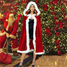 Charger l'image dans la galerie, Lady Slim Fit Hooded Velvet Female Lady  Santa Claus
