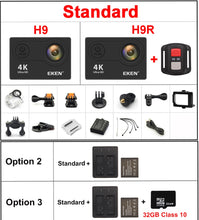Charger l'image dans la galerie, EKEN H9R H9 Action Camera Ultra HD 4K 30fps WiFi 2.0-inch 170D Underwater Waterproof
