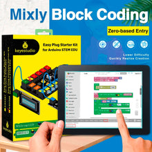Charger l'image dans la galerie, keyestudio EASY plug Ultimate Starter Learning  Kit for Arduino STEM EDU/Compatible With Mixly Block
