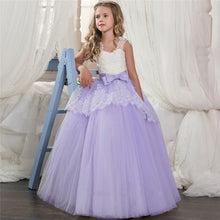Charger l'image dans la galerie, Red Girl Lace Embroidery Christmas Birthday Party Dress Flower Wedding Gown Formal Kids Dresses For Girls Teen Clothes 6 14 Yrs
