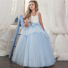Charger l'image dans la galerie, Red Girl Lace Embroidery Christmas Birthday Party Dress Flower Wedding Gown Formal Kids Dresses For Girls Teen Clothes 6 14 Yrs
