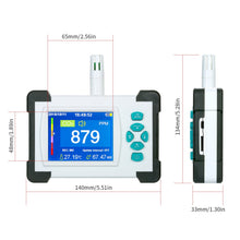 Charger l'image dans la galerie, CO2 Meter Tester for Carbon Dioxide Air Quality DetectorRechargeable Battery Portable
