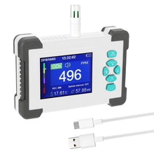 Charger l'image dans la galerie, CO2 Meter Tester for Carbon Dioxide Air Quality DetectorRechargeable Battery Portable
