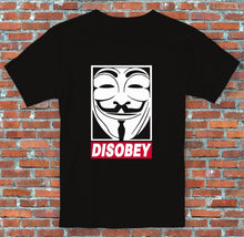 Charger l'image dans la galerie, Disobey V For Vendetta Guy Fawkes T Shirt S - XXl
