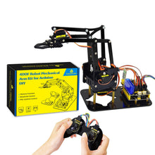 Charger l'image dans la galerie, Keyestudio 4DOF Acrylic Toys Robot Mechanical Arm Claw  Kit for Arduino DIY Robot

