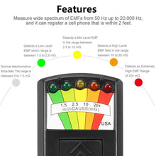 Charger l'image dans la galerie, KII K2 Electromagnetic Field EMF Gauss Meter Portable
